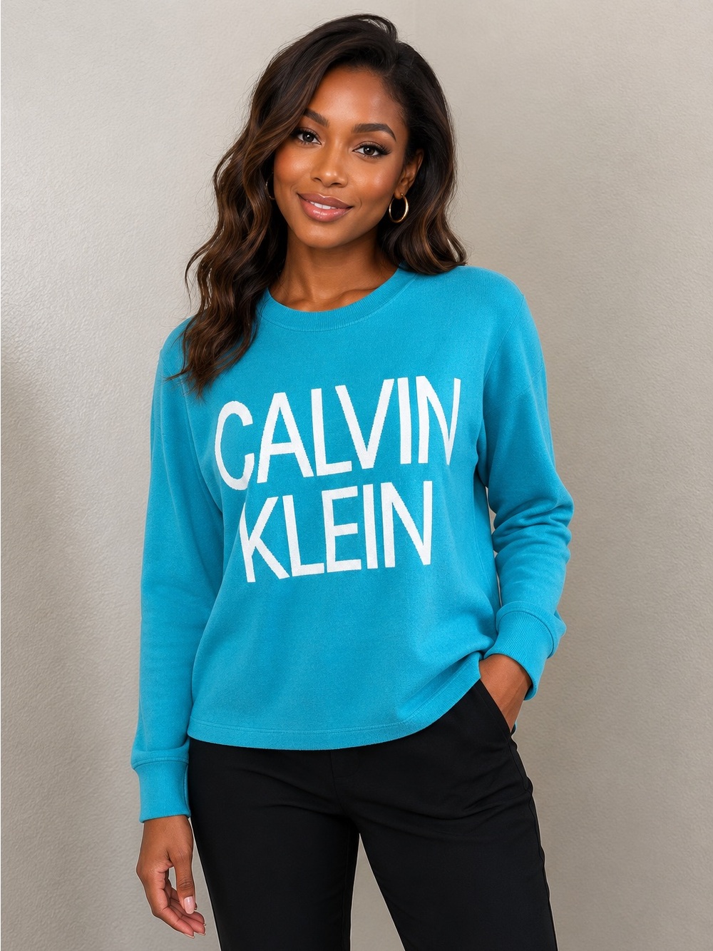 Calvin Klein Teal Pullover Sweater